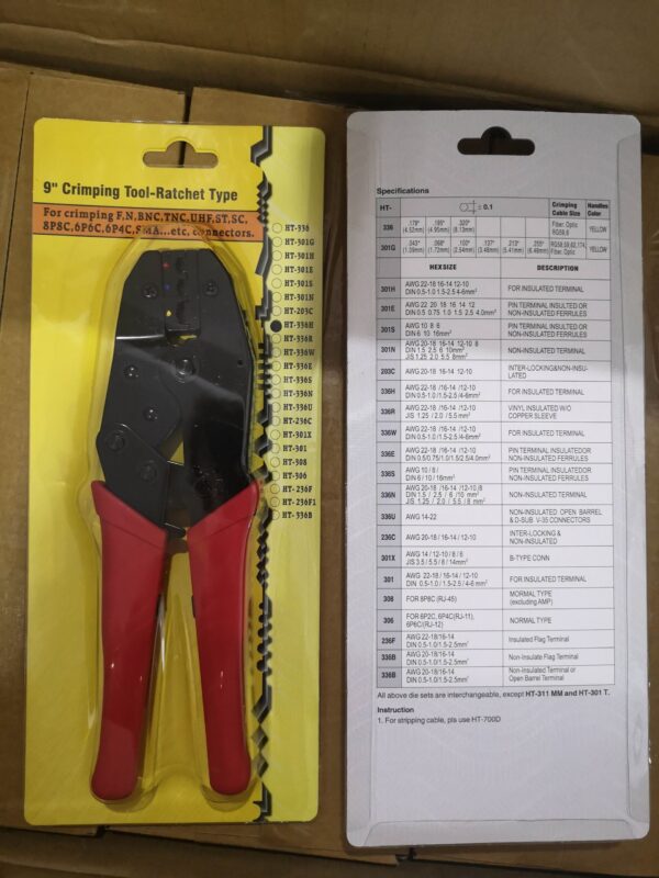 HT336H RATCHET CRIMPING PLIER